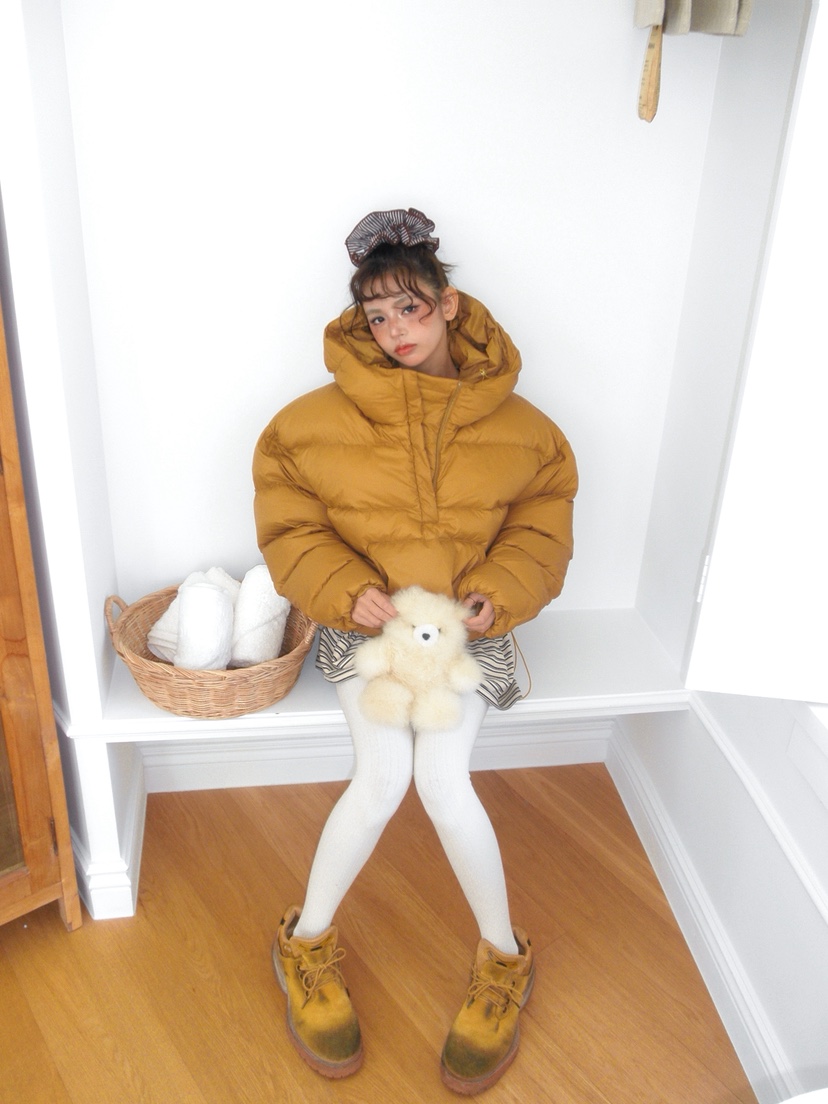 OURWAVE/OUR ROOM韓國代購㊣女士新款真品推薦短款羽絨服絨Our Wave/Our Room短款羽絨服