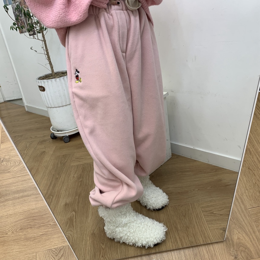 OURWAVE/OUR ROOM東大門㊣代購女士新款真品25秋冬休閑褲抓絨Our Wave/Our Room休閑褲