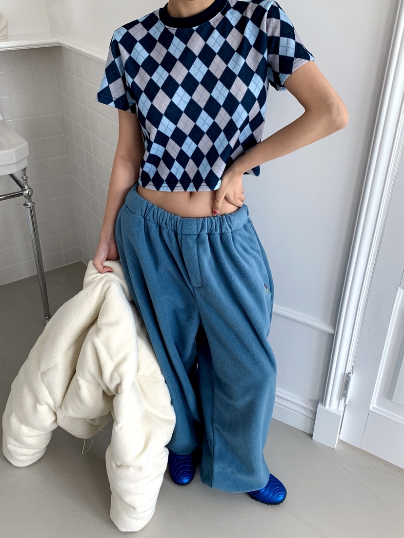 OURWAVE/OUR ROOM東大門㊣代購女士新款真品25秋冬休閑褲抓絨Our Wave/Our Room休閑褲