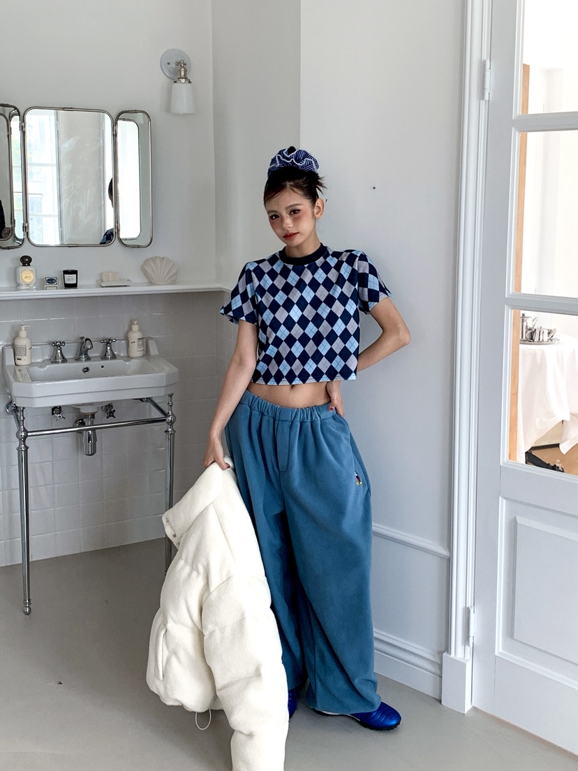 OURWAVE/OUR ROOM東大門㊣代購女士新款真品25秋冬休閑褲抓絨Our Wave/Our Room休閑褲