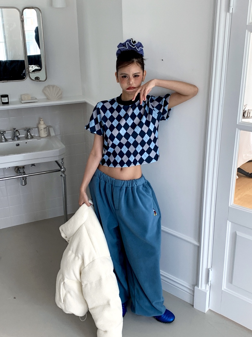 OURWAVE/OUR ROOM東大門㊣代購女士新款真品25秋冬休閑褲抓絨Our Wave/Our Room休閑褲