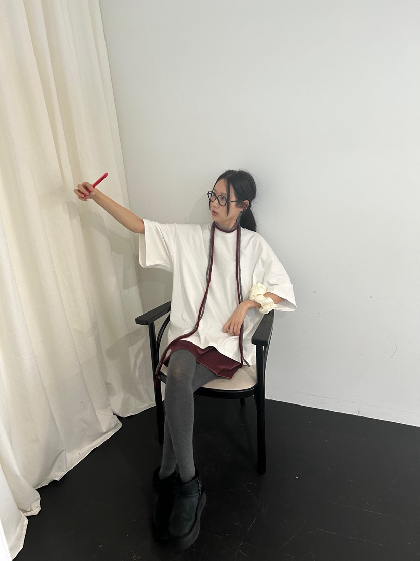 ME MO東大門㊣實拍女士新款人氣職業25秋冬真品T恤不含脖帶ME MOT恤