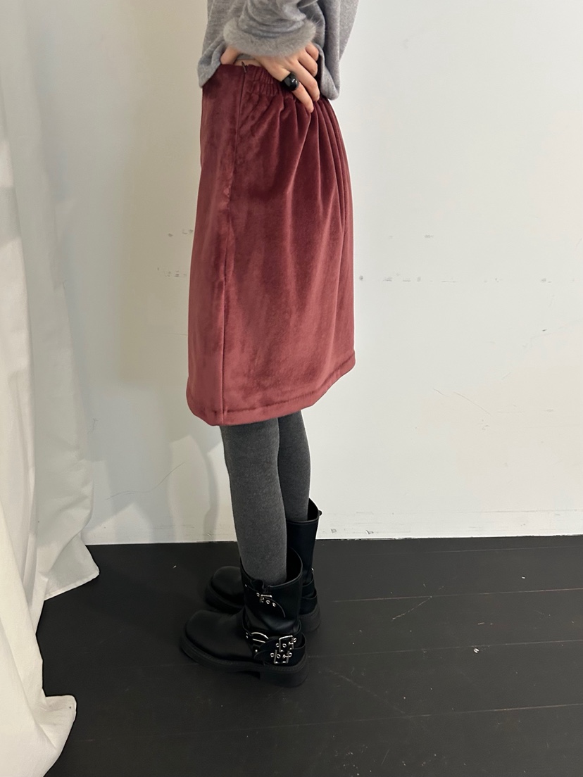 ME MO東大門㊣代購女士新款休閑職業人氣半身裙中短裙天鵝絨ME MO半身裙/中短裙