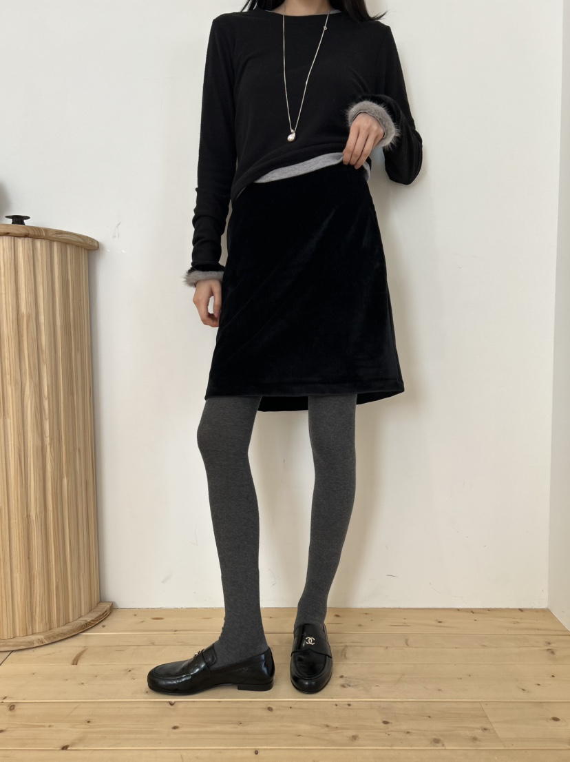 ME MO東大門㊣代購女士新款休閑職業人氣半身裙中短裙天鵝絨ME MO半身裙/中短裙