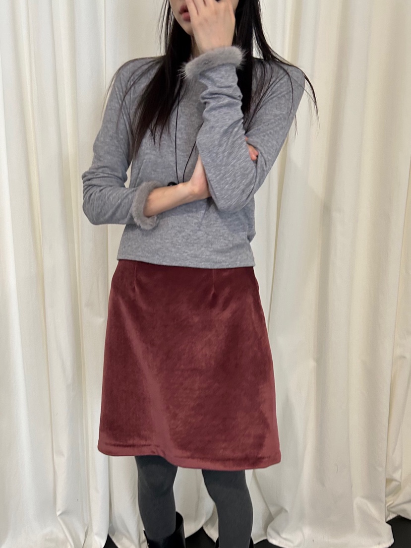 ME MO東大門㊣直郵女士新品人氣真品25秋冬推薦長袖T恤貂皮ME MO長袖T恤