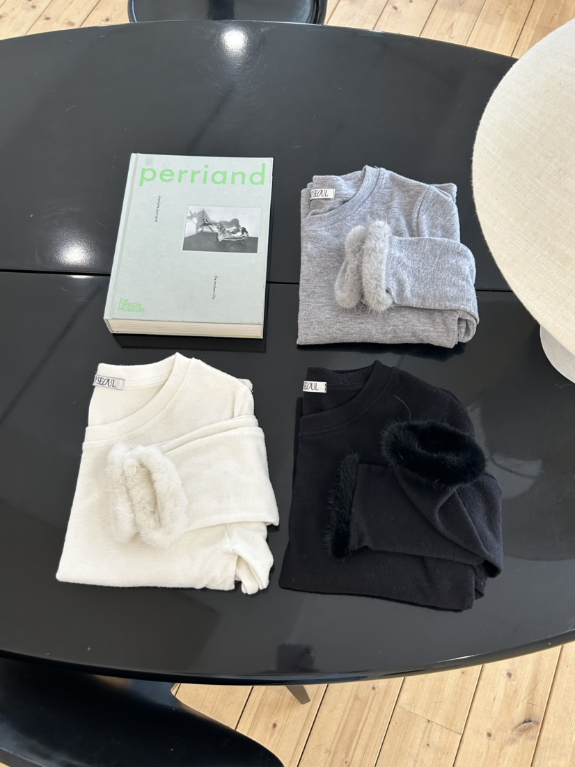 ME MO東大門㊣直郵女士新品人氣真品25秋冬推薦長袖T恤貂皮ME MO長袖T恤