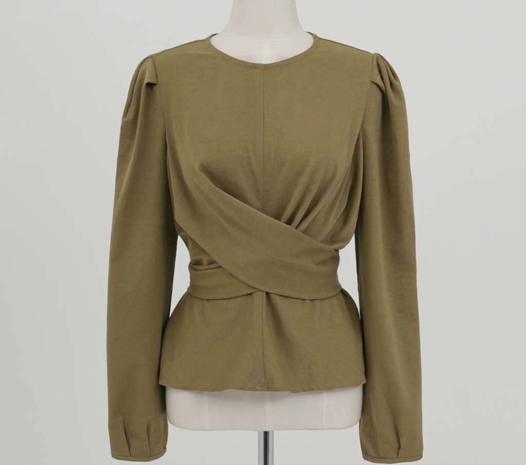 HARA東大門㊣實拍女裝新品人氣休閑熱賣時尚真品襯衫蕾絲衫HARA襯衫/蕾絲衫圖色2