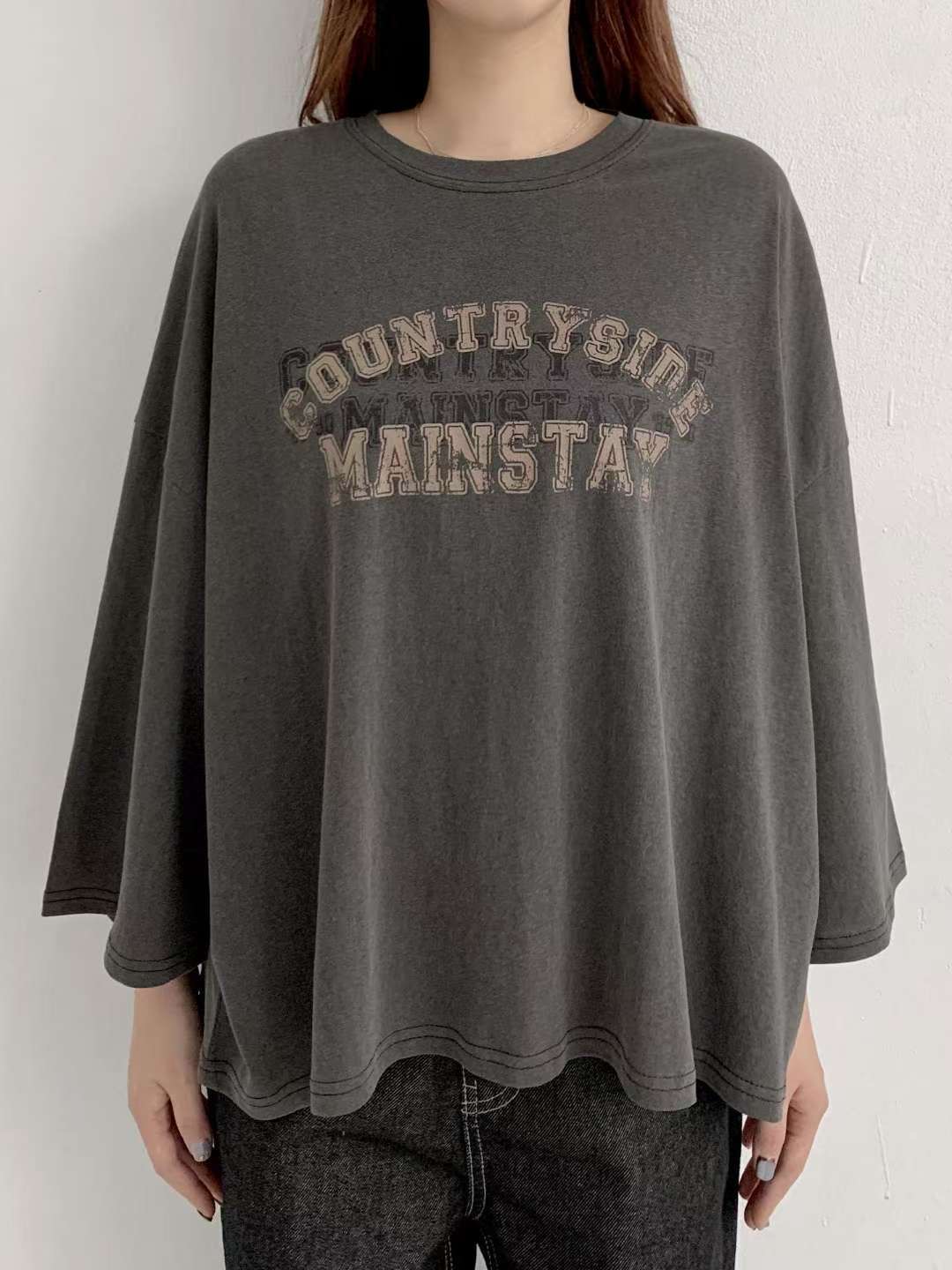 ANOTHERPLAN東大門㊣直郵女裝新品推薦休閑職業25秋冬長袖T恤ANOTHERPLAN長袖T恤圖色1