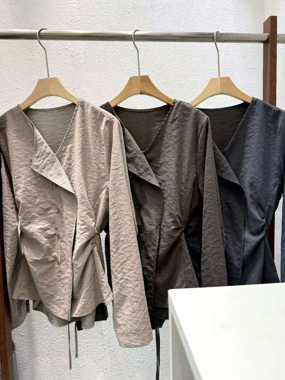 HARA韓國直郵㊣女士新品人氣25秋冬真品職業時尚襯衫蕾絲衫HARA襯衫/蕾絲衫