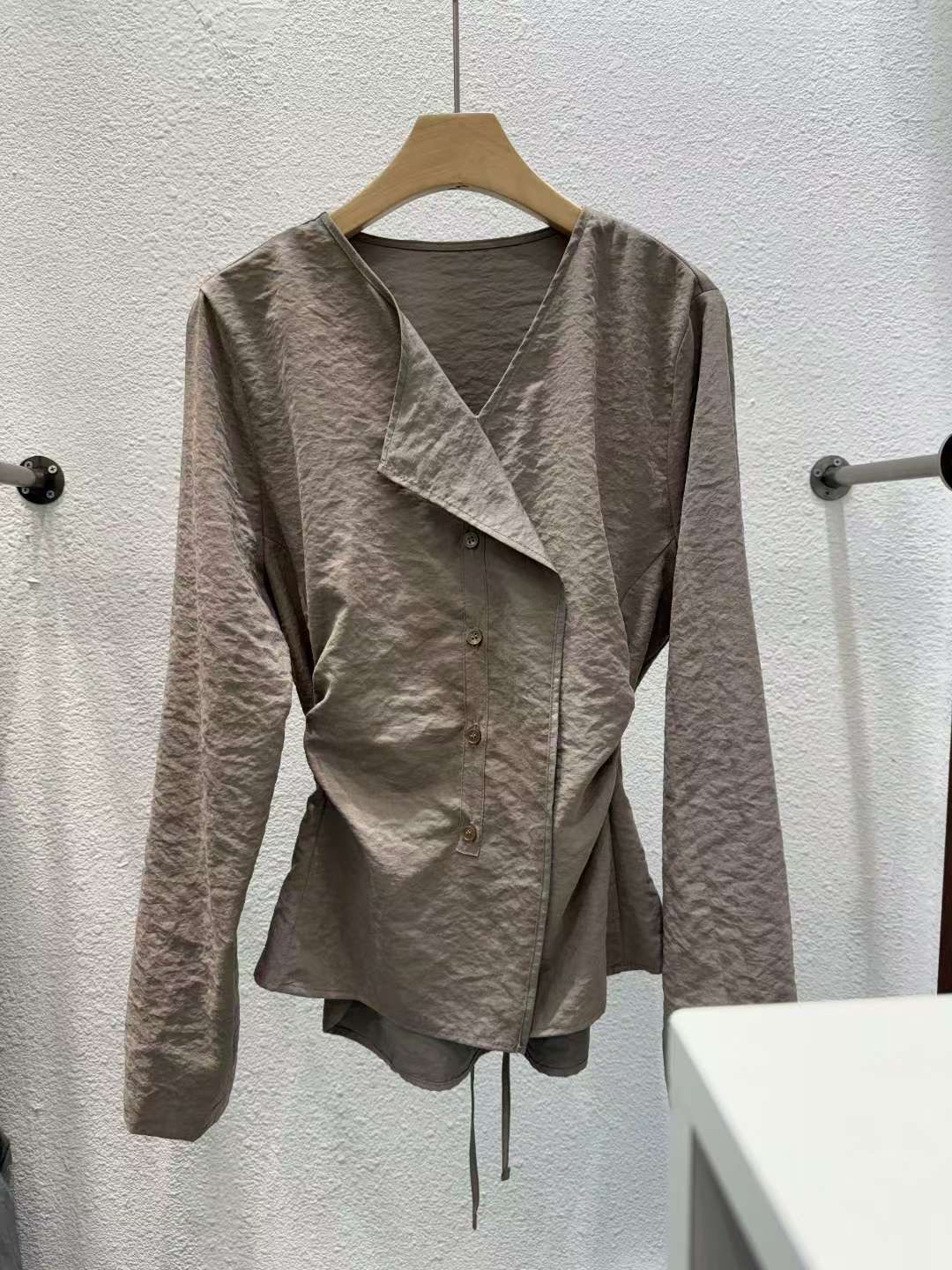 HARA韓國直郵㊣女士新品人氣25秋冬真品職業時尚襯衫蕾絲衫HARA襯衫/蕾絲衫圖色1