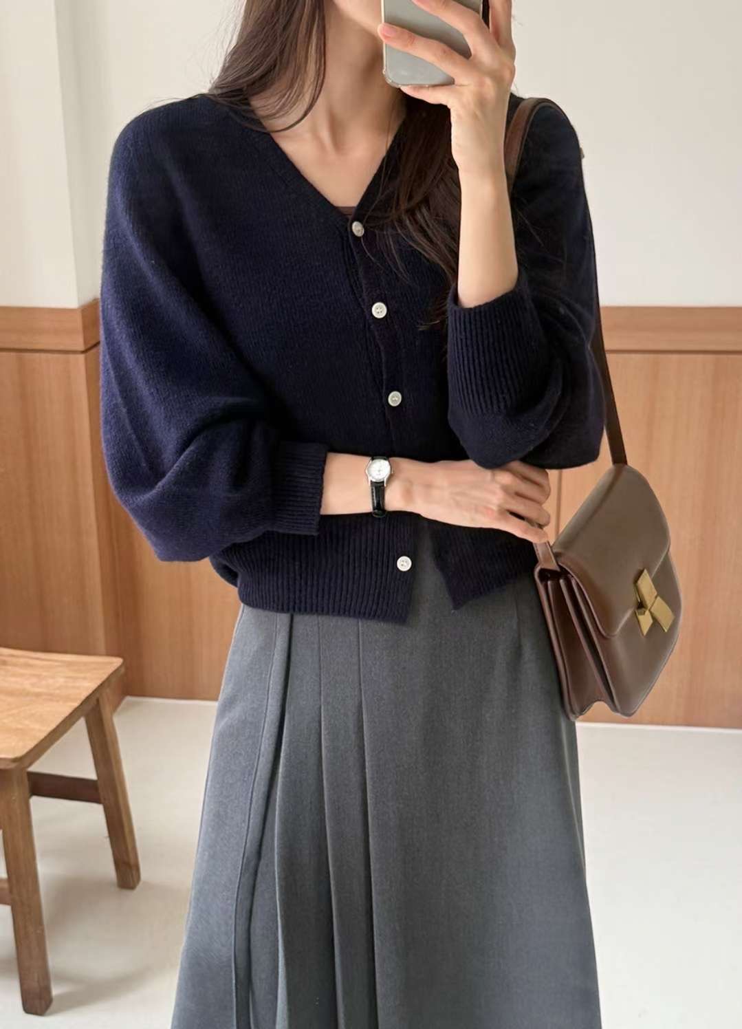 HARA東大門㊣實拍女士新品推薦25秋冬人氣休閑針織衫不含內搭HARA針織衫圖色3