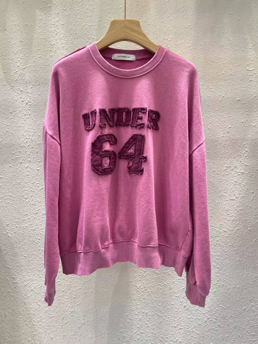 ANOTHERPLAN東大門㊣代購女士新品人氣推薦熱賣衛衣復古洗滌ANOTHERPLAN衛衣圖色1