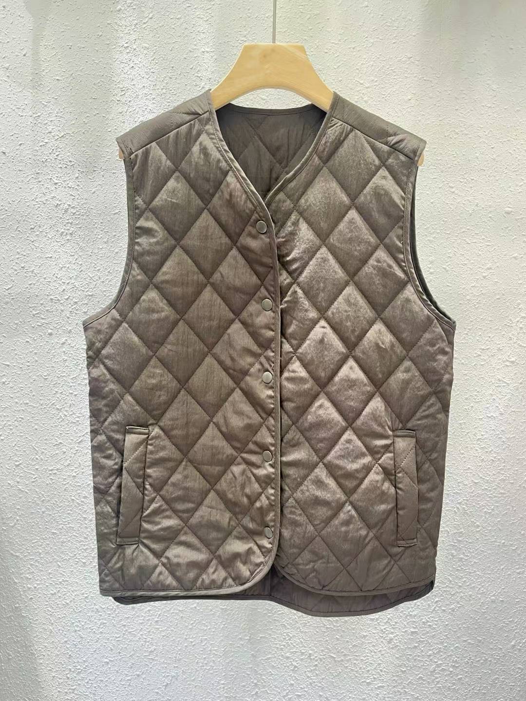 ANOTHERPLAN東大門㊣直郵女裝新品人氣真品休閑25秋冬馬甲絎縫ANOTHERPLAN馬甲圖色3