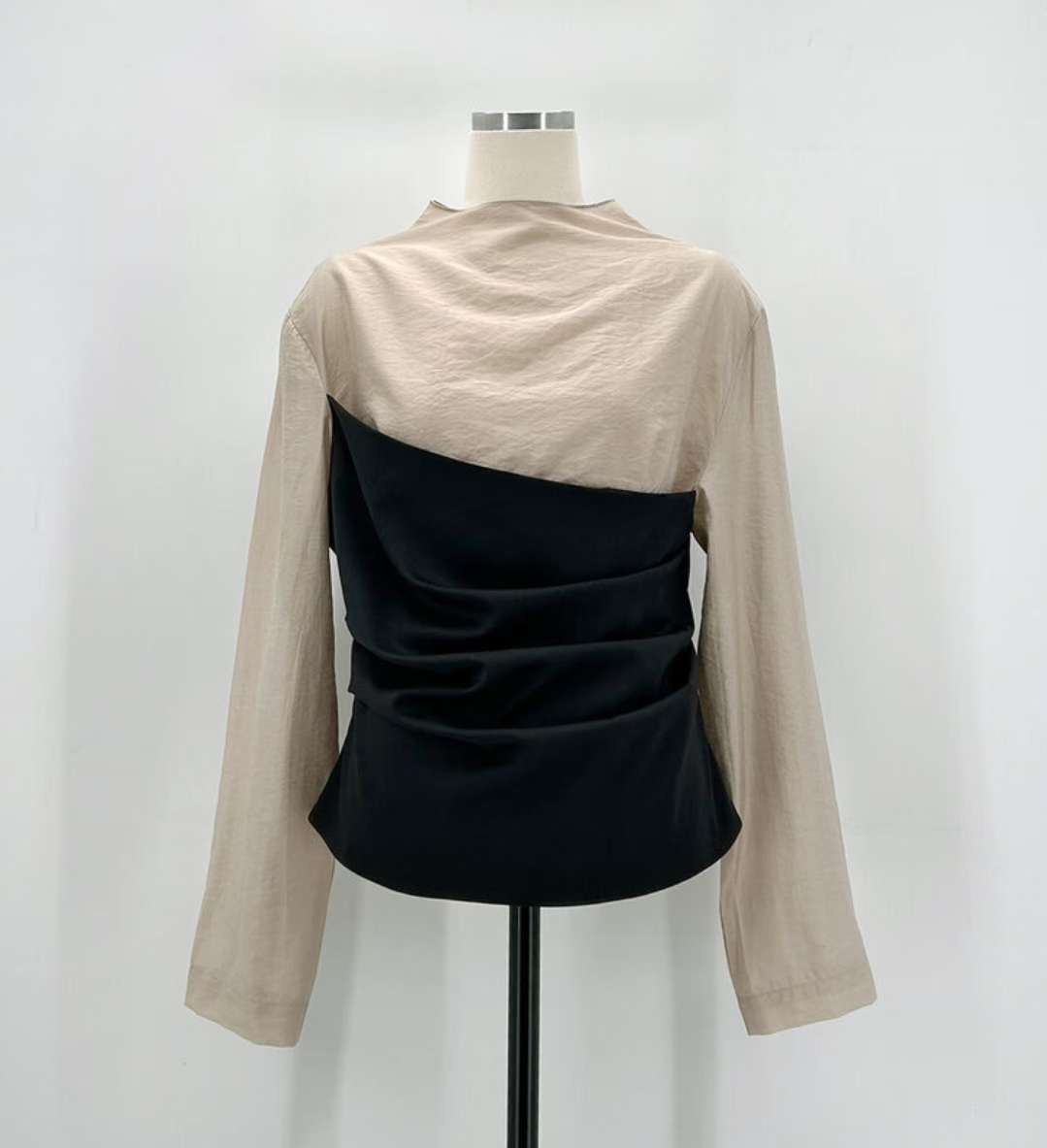 HARA東大門㊣實拍女裝新款人氣25秋冬職業時尚休閑襯衫蕾絲衫HARA襯衫/蕾絲衫圖色2