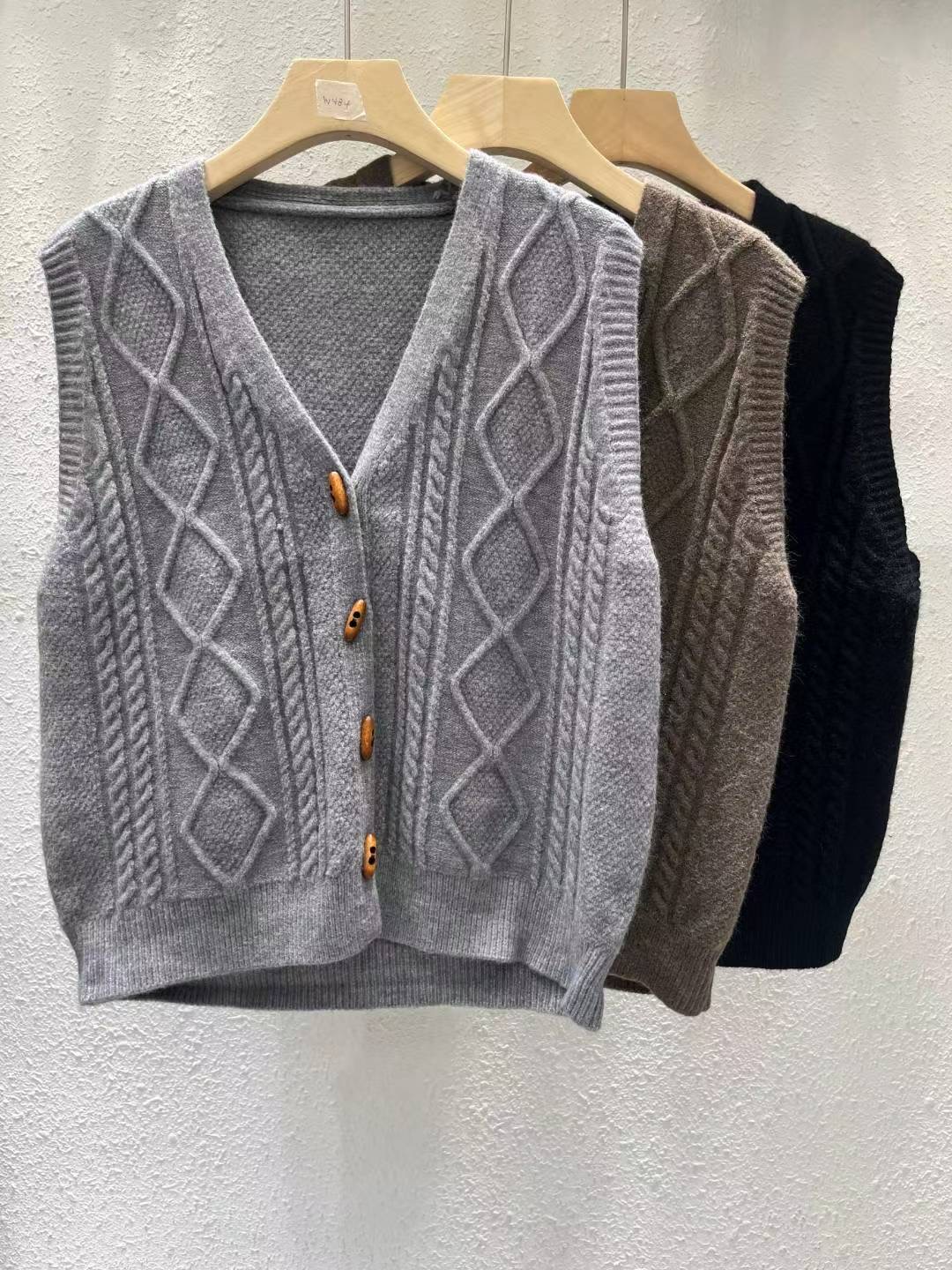 ANOTHERPLAN東大門㊣代購女士新品時尚熱賣人氣真品馬甲V領ANOTHERPLAN馬甲