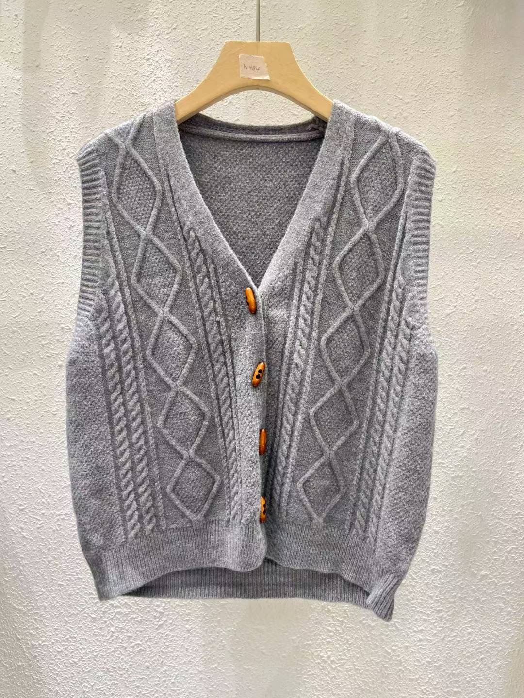 ANOTHERPLAN東大門㊣代購女士新品時尚熱賣人氣真品馬甲V領ANOTHERPLAN馬甲圖色1