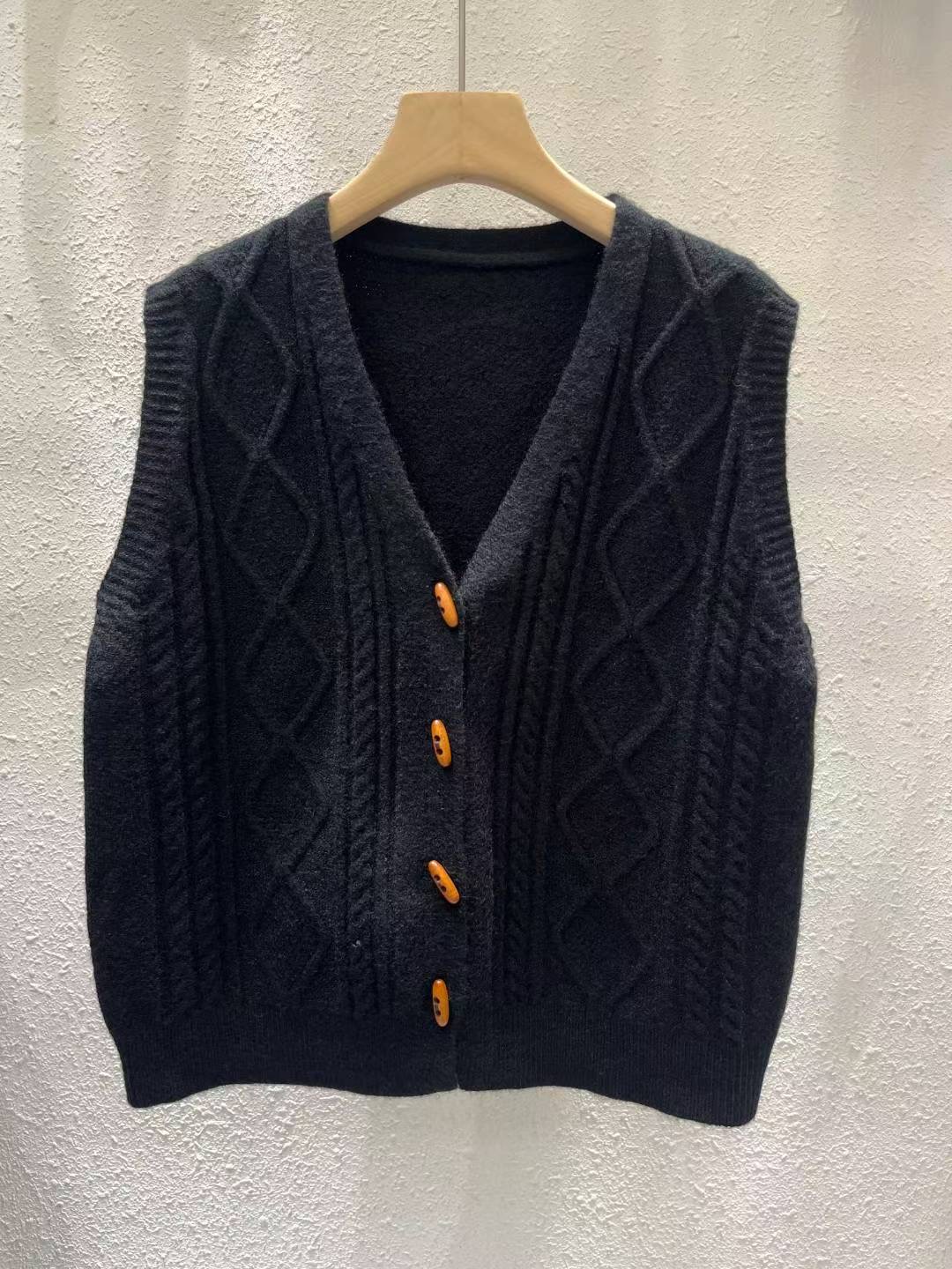 ANOTHERPLAN東大門㊣代購女士新品時尚熱賣人氣真品馬甲V領ANOTHERPLAN馬甲圖色3