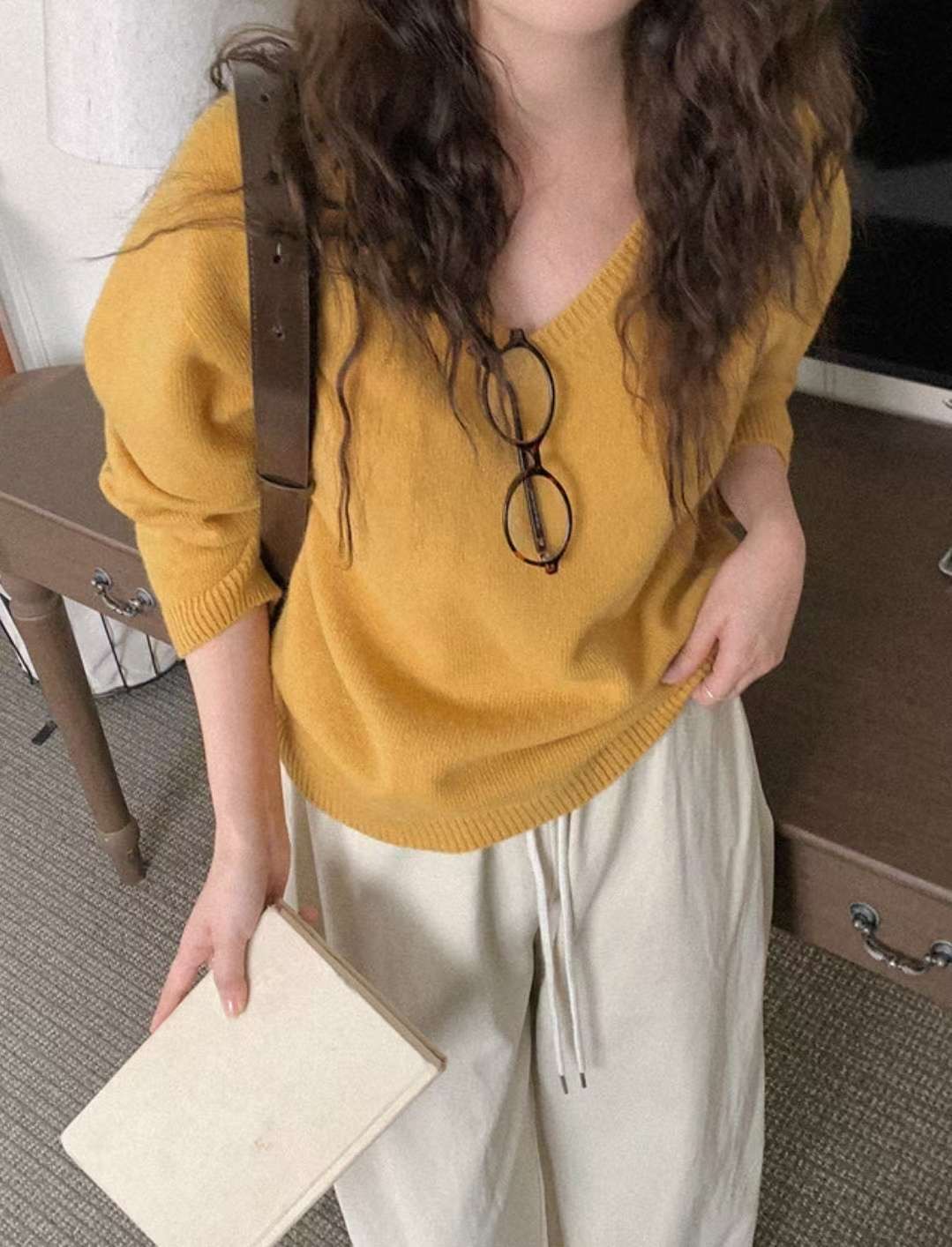 HARA東大門㊣直郵女裝新品人氣時尚25秋冬休閑推薦真品針織衫HARA針織衫