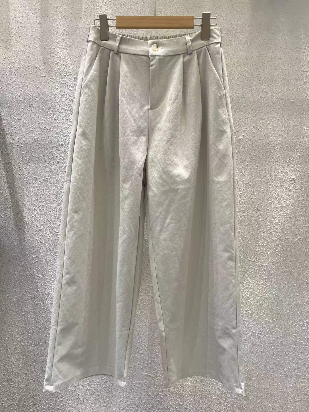 ANOTHERPLAN東大門㊣代購女裝新款職業熱賣休閑褲闊腿褲紐扣ANOTHERPLAN休閑褲圖色1