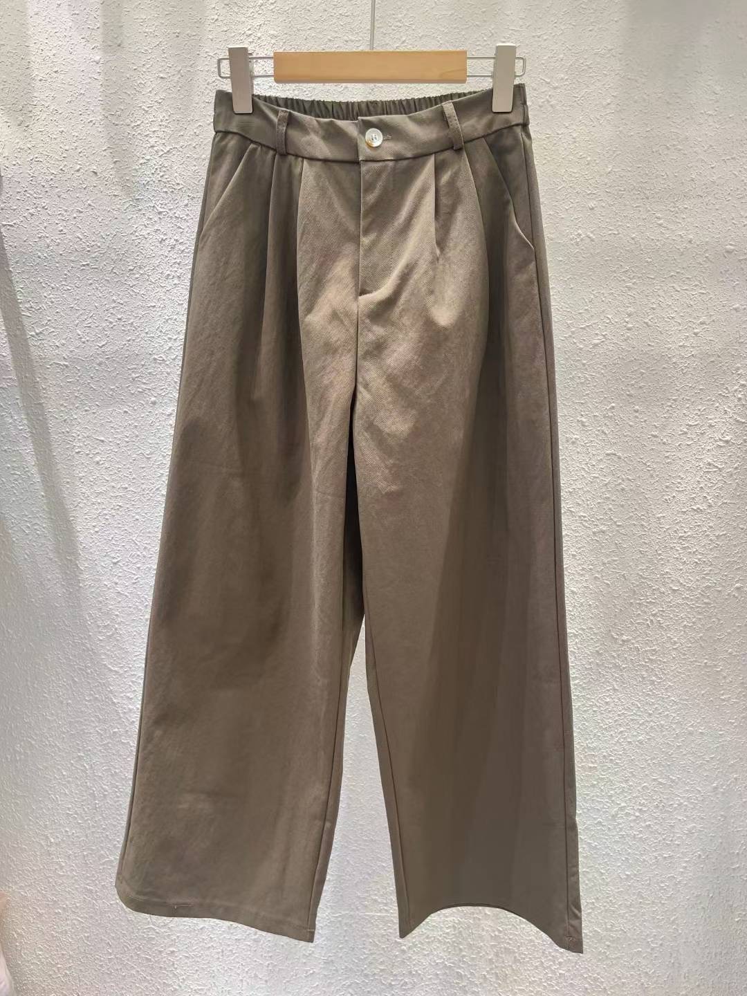 ANOTHERPLAN東大門㊣代購女裝新款職業熱賣休閑褲闊腿褲紐扣ANOTHERPLAN休閑褲圖色3