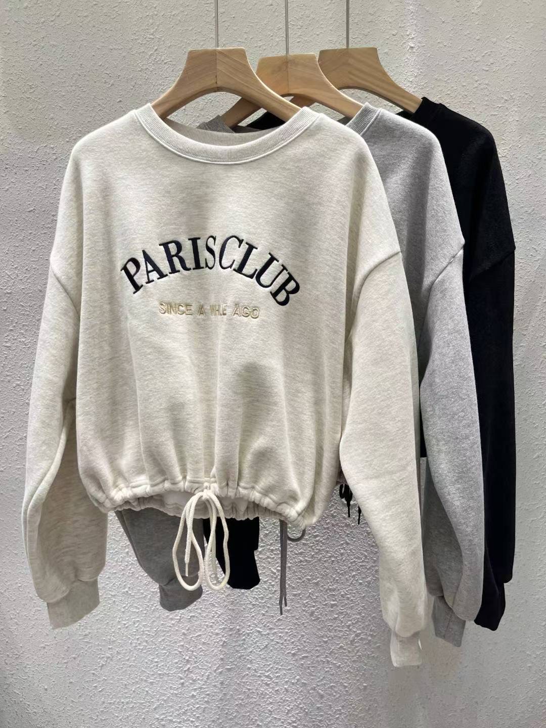 ANOTHERPLAN東大門㊣實拍女裝新品職業真品熱賣衛衣羊毛刺繡ANOTHERPLAN衛衣