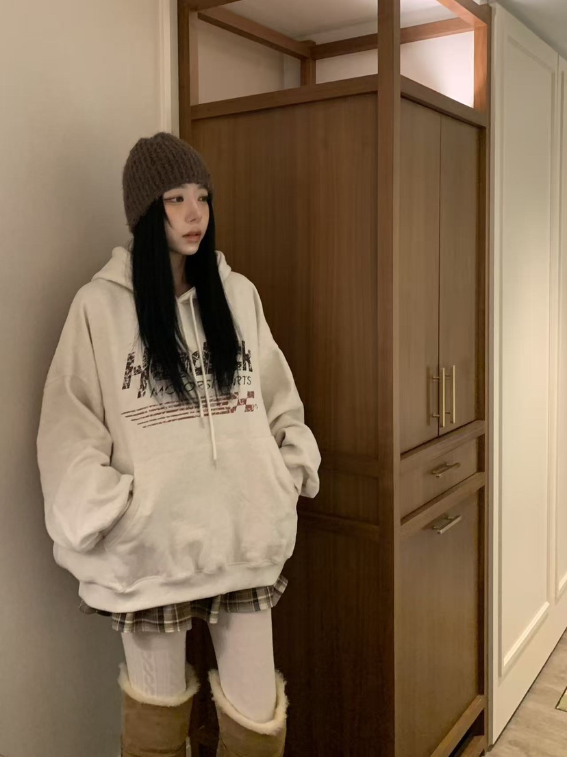 BADCALM韓國代購㊣女士新品職業熱賣休閑真品25秋冬T恤連帽衫BADCALMT恤