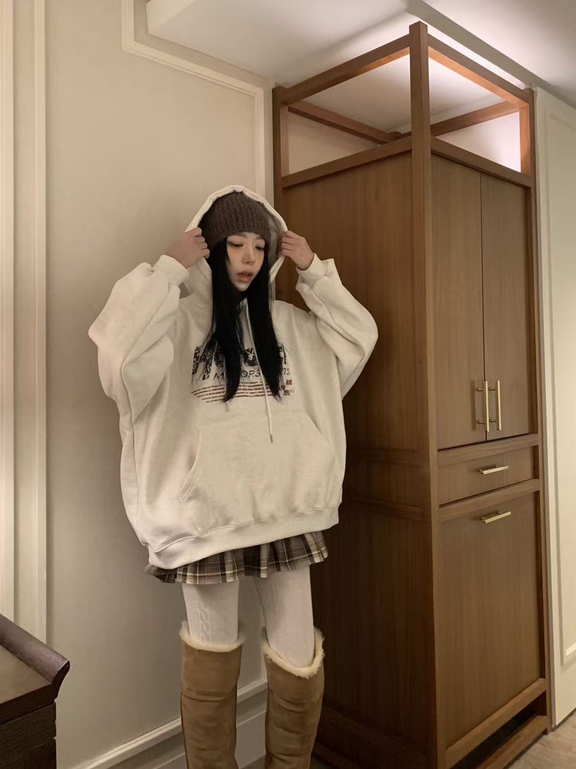 BADCALM韓國代購㊣女士新品職業熱賣休閑真品25秋冬T恤連帽衫BADCALMT恤