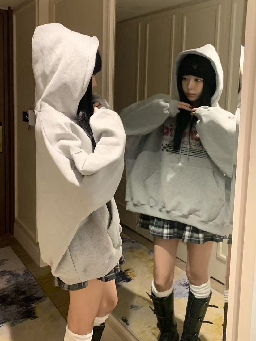 BADCALM韓國代購㊣女士新品職業熱賣休閑真品25秋冬T恤連帽衫BADCALMT恤