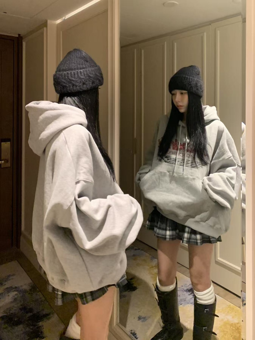 BADCALM韓國代購㊣女士新品職業熱賣休閑真品25秋冬T恤連帽衫BADCALMT恤