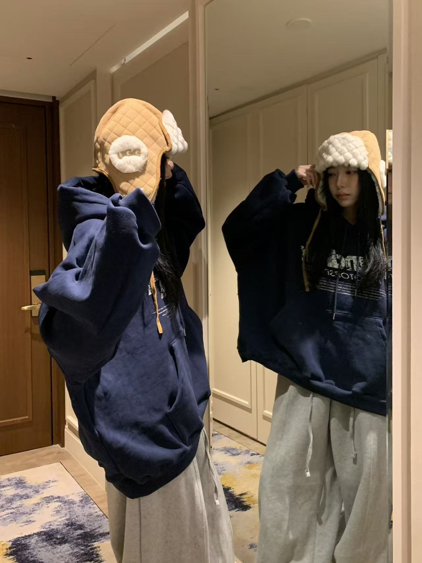 BADCALM韓國代購㊣女士新品職業熱賣休閑真品25秋冬T恤連帽衫BADCALMT恤