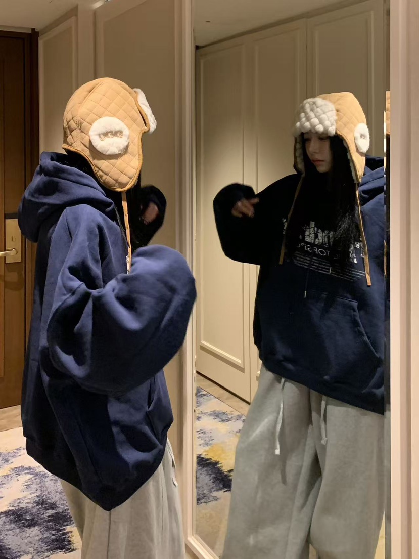 BADCALM韓國代購㊣女士新品職業熱賣休閑真品25秋冬T恤連帽衫BADCALMT恤