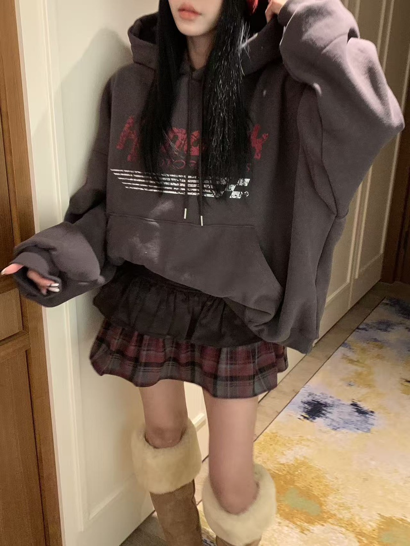 BADCALM韓國代購㊣女士新品職業熱賣休閑真品25秋冬T恤連帽衫BADCALMT恤