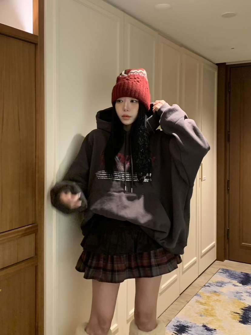 BADCALM韓國代購㊣女士新品職業熱賣休閑真品25秋冬T恤連帽衫BADCALMT恤