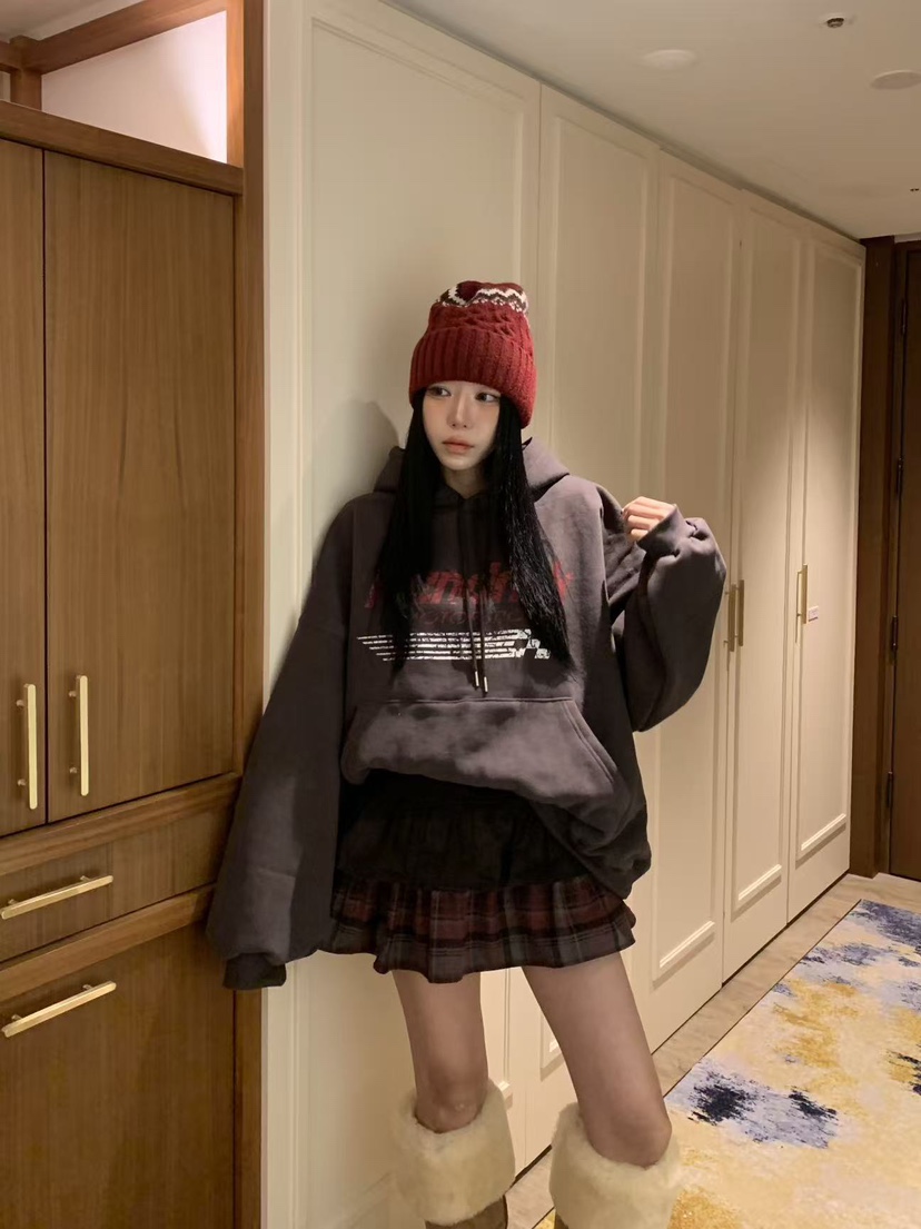 BADCALM韓國代購㊣女士新品職業熱賣休閑真品25秋冬T恤連帽衫BADCALMT恤