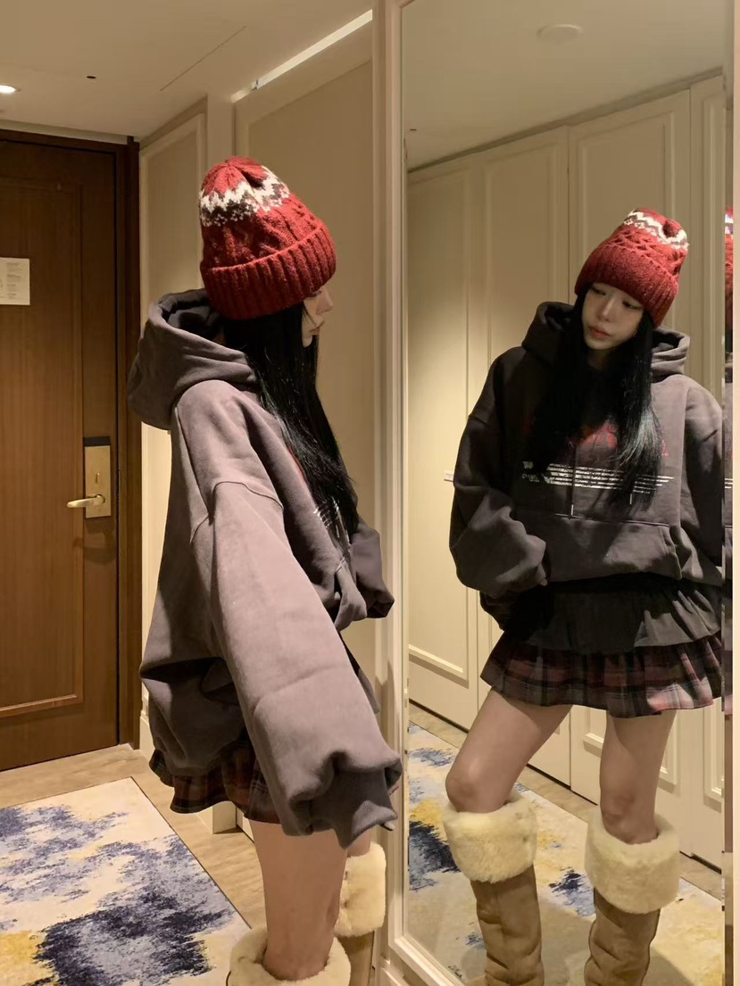 BADCALM韓國代購㊣女士新品職業熱賣休閑真品25秋冬T恤連帽衫BADCALMT恤