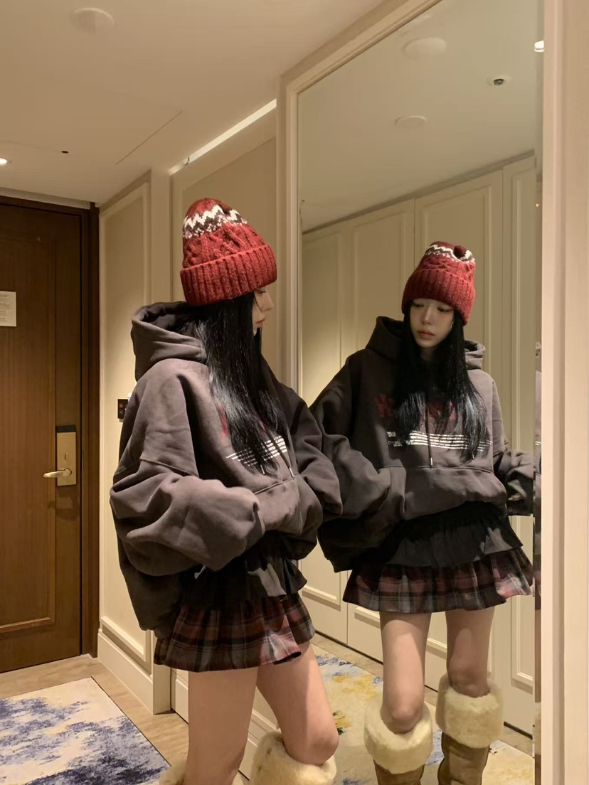 BADCALM韓國代購㊣女士新品職業熱賣休閑真品25秋冬T恤連帽衫BADCALMT恤