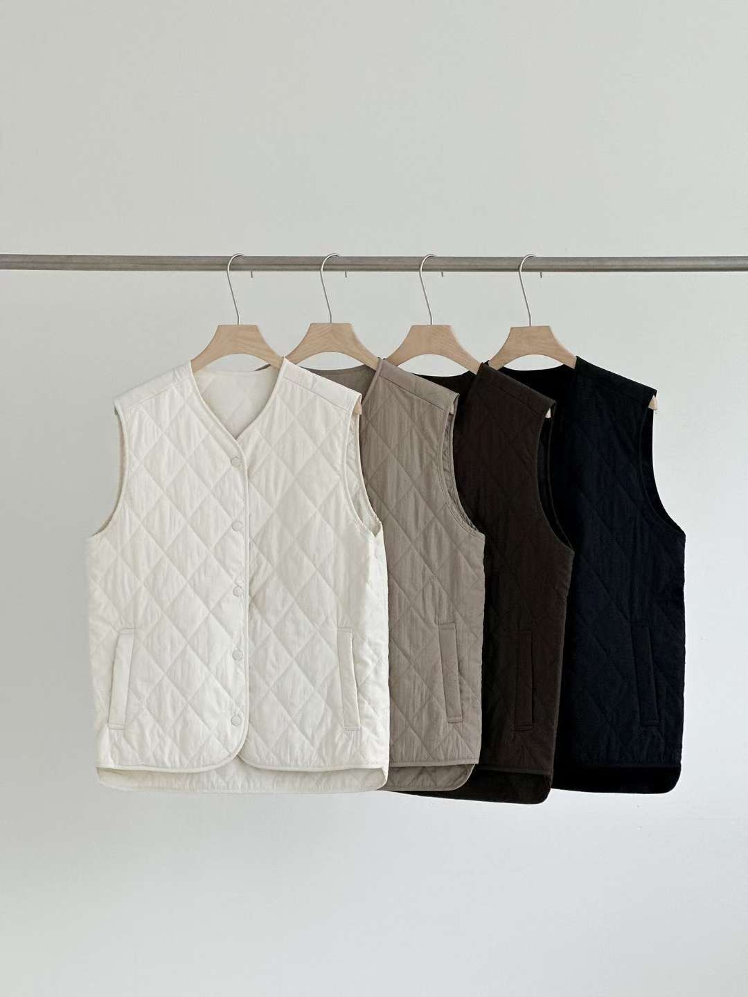 ANOTHERPLAN東大門㊣直郵女裝新款熱賣人氣真品推薦馬甲絎縫ANOTHERPLAN馬甲圖色3左三色