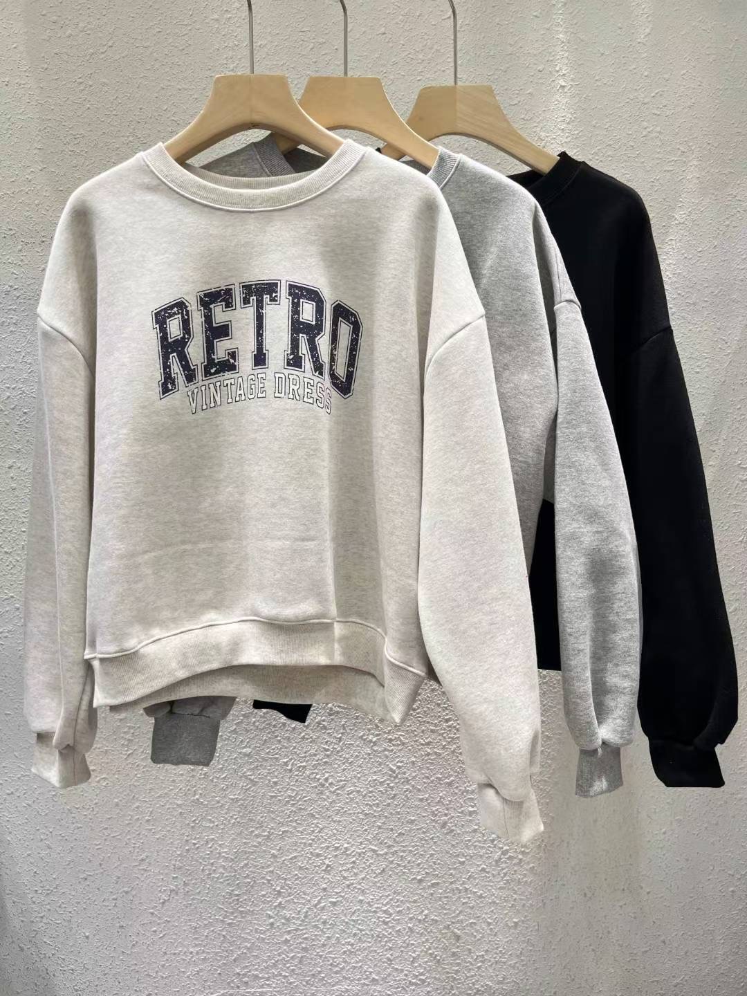 ANOTHERPLAN韓國代購㊣女士新款25秋冬休閑人氣衛衣羊毛復古ANOTHERPLAN衛衣