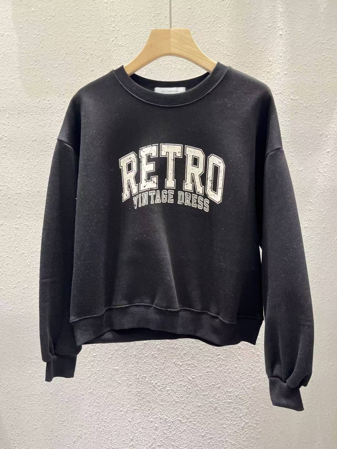 ANOTHERPLAN韓國代購㊣女士新款25秋冬休閑人氣衛衣羊毛復古ANOTHERPLAN衛衣圖色3