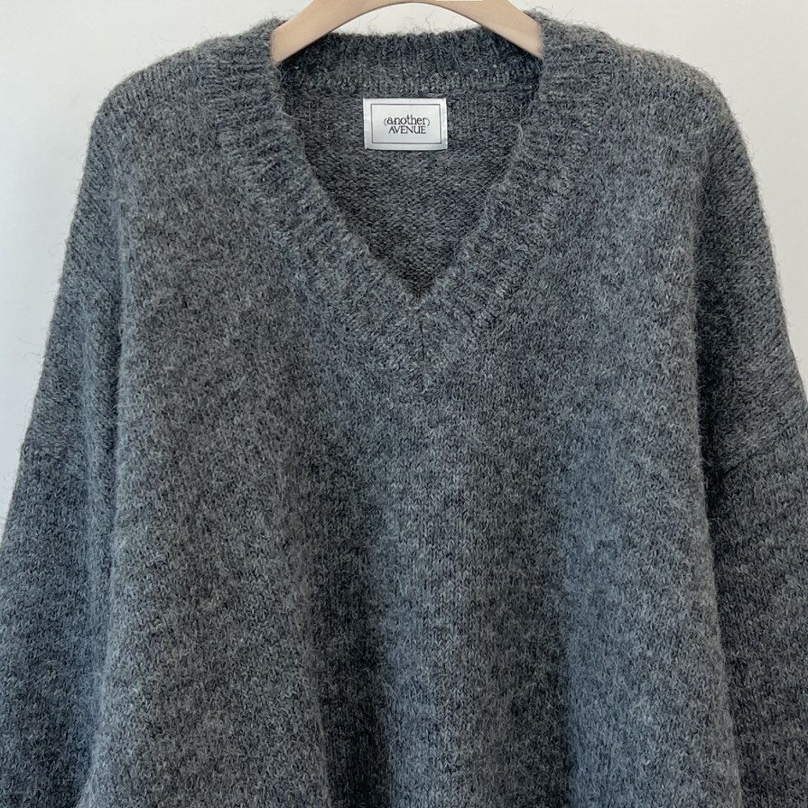 ANOTHER AVENUE東大門㊣代購女士新品25秋冬針織衫羊毛混紡V領ANOTHER AVENUE針織衫