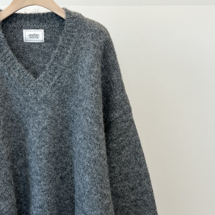 ANOTHER AVENUE東大門㊣代購女士新品25秋冬針織衫羊毛混紡V領ANOTHER AVENUE針織衫