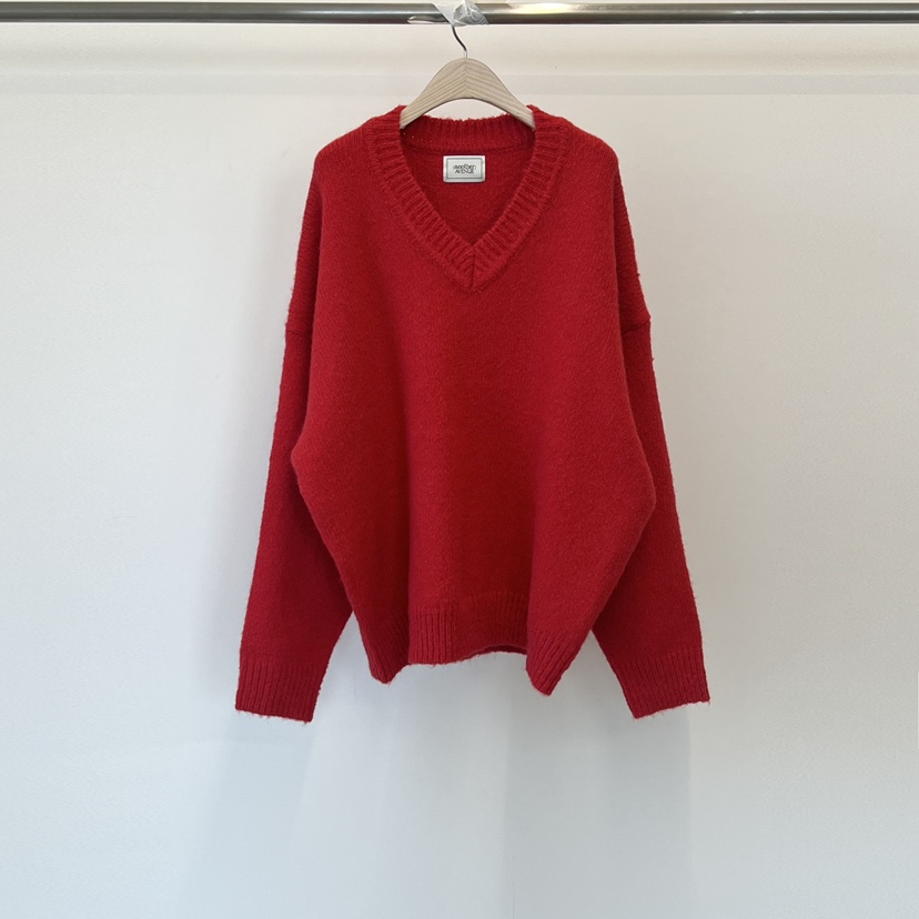 ANOTHER AVENUE東大門㊣代購女士新品25秋冬針織衫羊毛混紡V領ANOTHER AVENUE針織衫圖色1