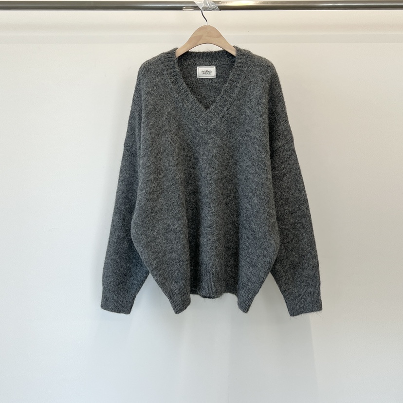 ANOTHER AVENUE東大門㊣代購女士新品25秋冬針織衫羊毛混紡V領ANOTHER AVENUE針織衫圖色2