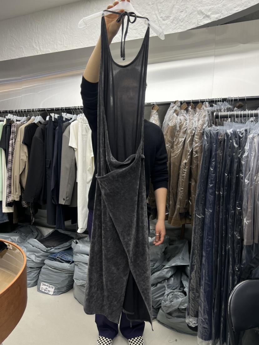 NOVUS東大門㊣實拍女士新品真品推薦職業休閑熱賣連衣裙絲絨NOVUS連衣裙