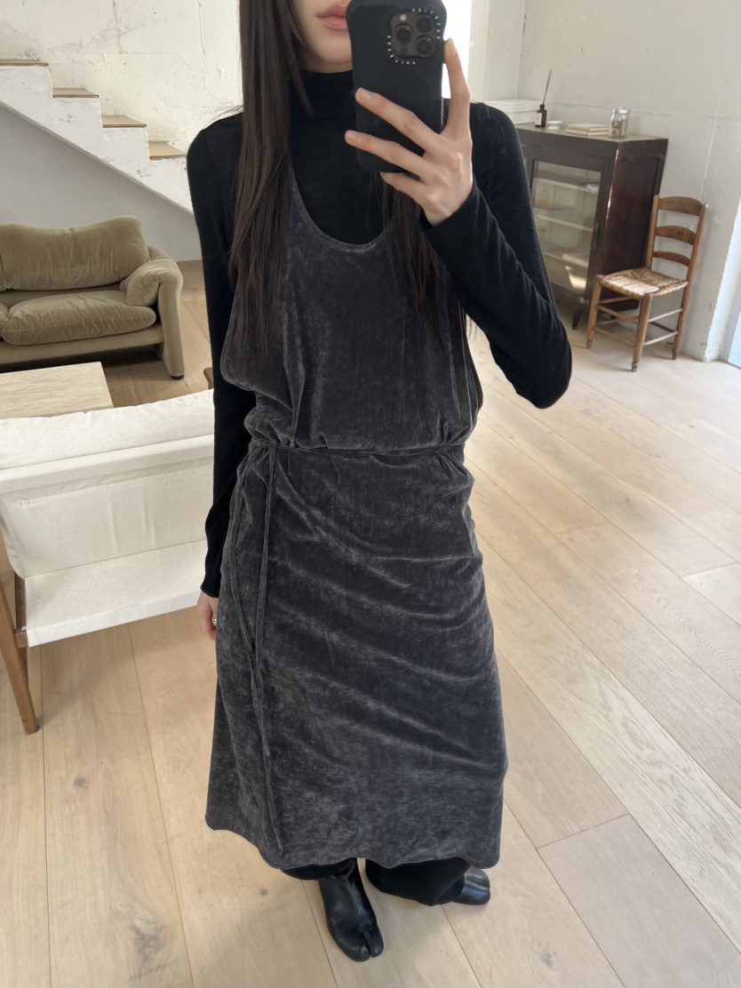 NOVUS東大門㊣實拍女士新品真品推薦職業休閑熱賣連衣裙絲絨NOVUS連衣裙