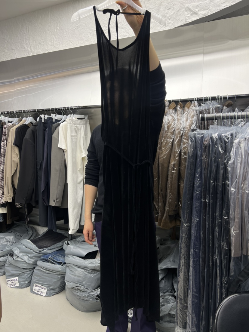 NOVUS東大門㊣實拍女士新品真品推薦職業休閑熱賣連衣裙絲絨NOVUS連衣裙圖色2