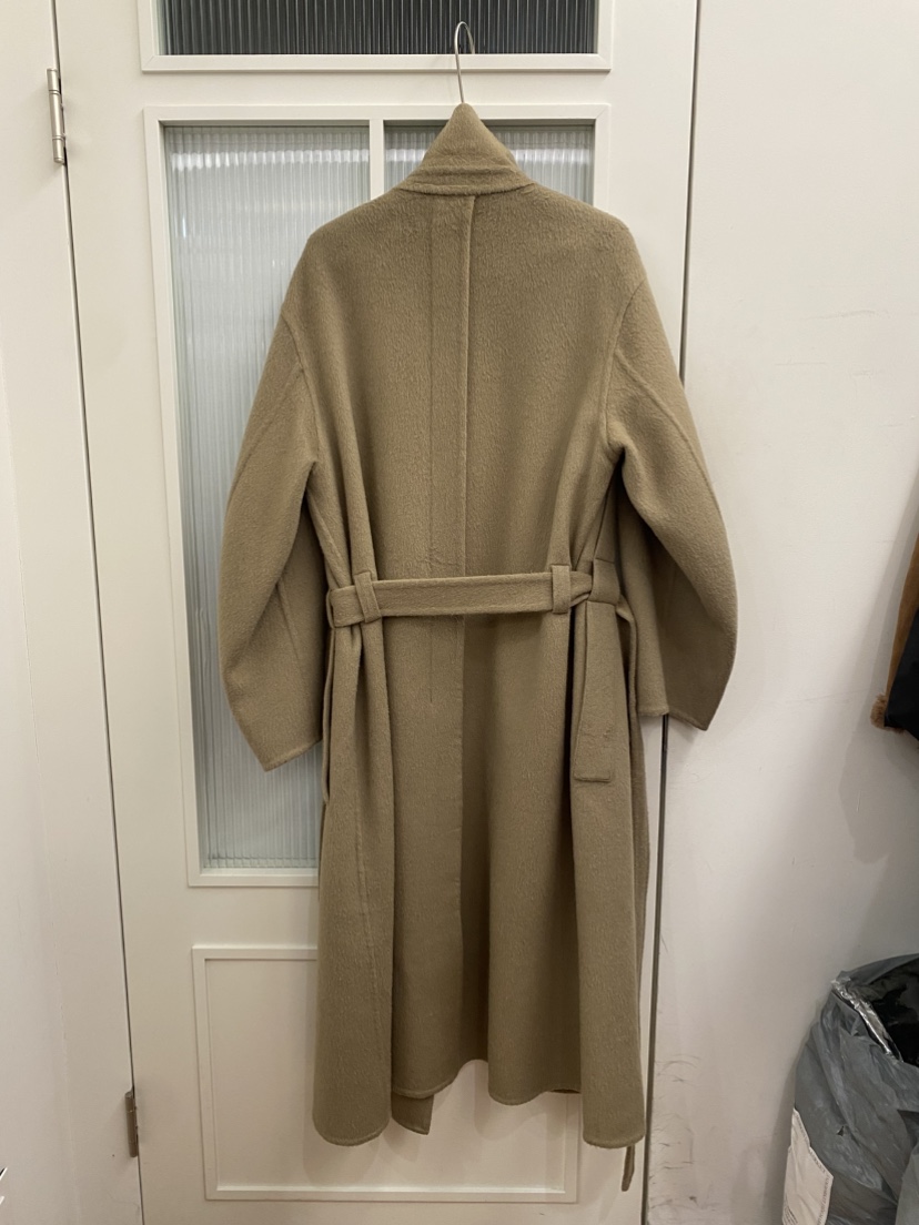 JADEMARKET韓國直郵㊣女士新品時尚人氣中長款大衣含腰帶口袋JADE MARKET中長款大衣