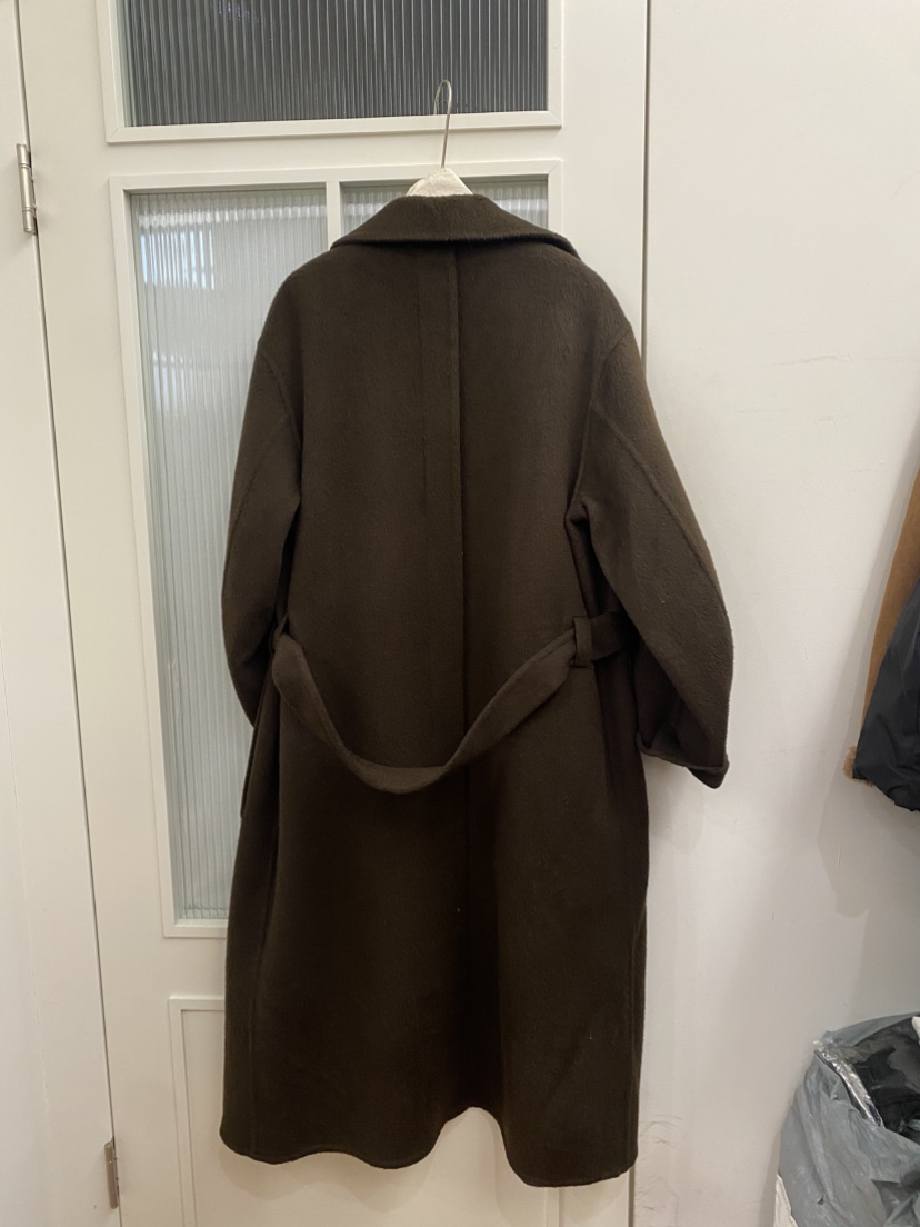 JADEMARKET韓國直郵㊣女士新品時尚人氣中長款大衣含腰帶口袋JADE MARKET中長款大衣