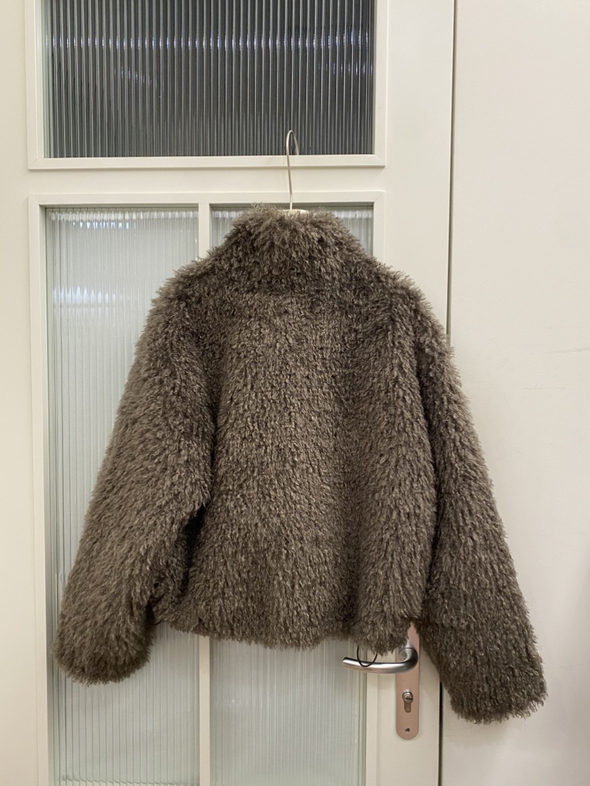 JADEMARKET東大門㊣實拍女裝新款職業真品休閑25秋冬短款大衣絨JADE MARKET短款大衣