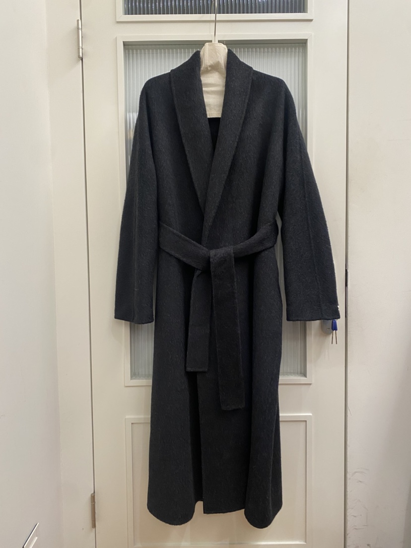 JADEMARKET韓國代購㊣女裝新款熱賣真品中長款大衣含腰帶披肩JADE MARKET中長款大衣圖色2